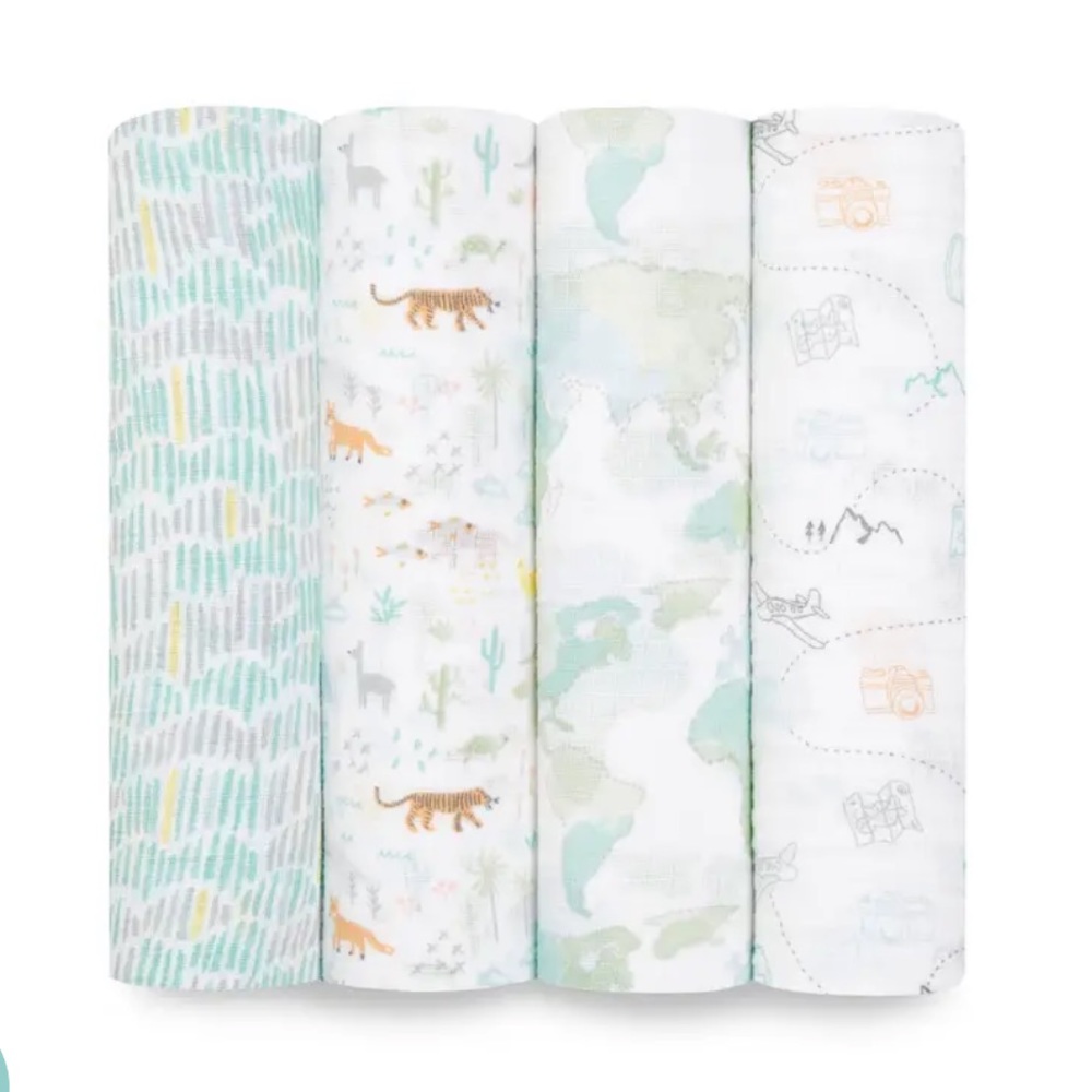 Aden Anaise muslin swaddle blankets-3